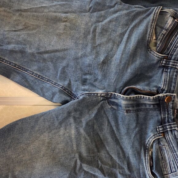 Steve's Jeans Mens 32x32 Blue Slim Fit Straight Light Wash Stretch Zipper Pocket - Picture 3 of 13